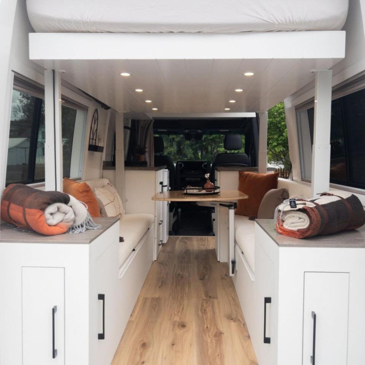 2022 Mercedes Campervan With Electric Bikes Campsite Las Vegas